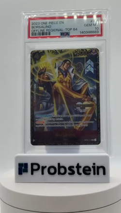 2023 One Piece EN Offline Regional Top 64 #114 Borsalino PSA 10 GEM MINT - Image 2