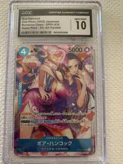 One Piece Boa Hancock Romance Dawn Alt Art Japanese Cgc Gem 10 - Image 1