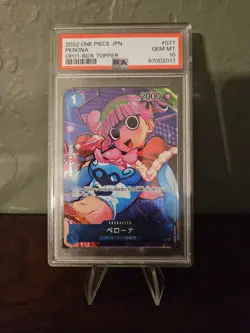 PSA 10 Perona Box Topper OP01-077 Romance Dawn One Piece Card JP GEM MINT - Image 1