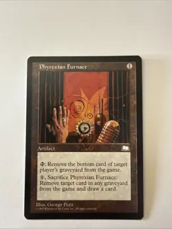 MTG magic cards 1x Phyrexian Furnace Weatherlight Light Play, English Read - Image 1