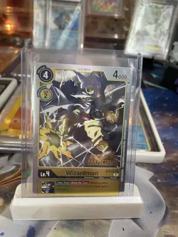 Digimon Card Game Wizardmon BT6-134 Uncommon 2022 STORE CHAMPION Foil NM - Image 1