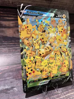 Pokemon TCG Pikachu V-UNION SWSH 141 BlackStar Promo Jumbo Card - Image 2