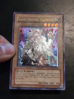 Yu-Gi-Oh! ULTIMATE RARE HOLO CARD GENE-WARPED WARWOLF STON-EN001 NM/VLP - Image 2