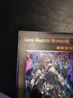 Yu-Gi-Oh! ULTIMATE RARE HOLO CARD GENE-WARPED WARWOLF STON-EN001 NM/VLP - Image 4