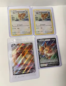 Eevee Black Star Promo Pokemon - 4 Card Lot - SWSH190, SWSH065, SWSH087 - Image 1
