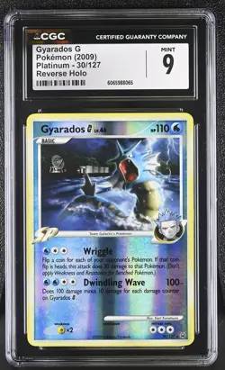 CGC 9 Gyarados G 30/127 Reverse Holo Platinum Pokemon Card - Image 1