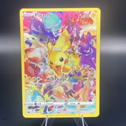 Pokemon Pikachu TCG Full Art Secret Rare Holo Card Crown Zenith 160/159 NM - Image 1