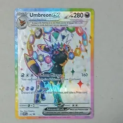 Umbreon ex SVP176 full art holo promo Pokemon TCG card stock Scarlet Violet - Image 1