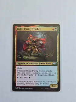 Ruby Daring Tracker - Wilds of Eldraine - LP - MTG Magic - Uncommon - Creature - Image 1