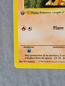 Growlithe 28/102 1st Edition Pokemon Base Set - Image 4