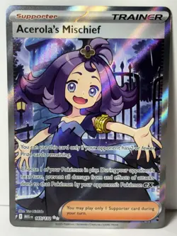 Acerola's Mischief 165/132 ME01: Mega Evolution NM Pokemon Fast Ship - Image 1