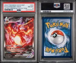2022 POKEMON SWSH BSP FA/CHARIZARD VMAX UPC #261 PSA NM-MT 8 - Image 3