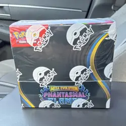 Pokemon TCG Mega Evolution Phantasmal Flame Booster Box English 120 Cards - Image 1
