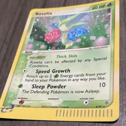 POKEMON ROSELIA #9/97 - HOLO RARE - EX DRAGON - 60HP - 2003 TCG CARD - Image 1