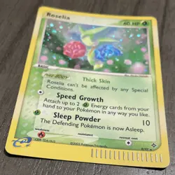 POKEMON ROSELIA #9/97 - HOLO RARE - EX DRAGON - 60HP - 2003 TCG CARD - Image 3