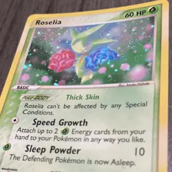 POKEMON ROSELIA #9/97 - HOLO RARE - EX DRAGON - 60HP - 2003 TCG CARD - Image 4