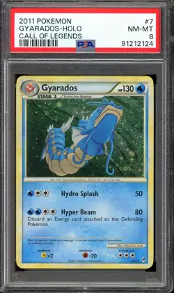 [PSA 8] Gyarados 7/95 - HeartGold SoulSilver Call of Legends Holo Rare POKEMON - Image 1