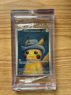 Pokemon Van Gogh Pikachu with Grey Felt Hat SVP Black Star Promo 085 SEALED - Image 1