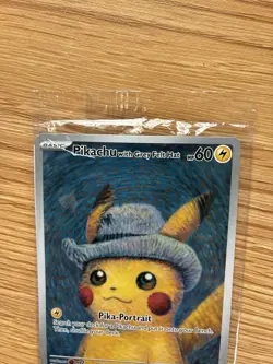 Pokemon Van Gogh Pikachu with Grey Felt Hat SVP Black Star Promo 085 SEALED - Image 4