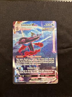 Inteleon VMAX Pokemon TCG Fusion Strike Holo Ultra Rare Alt Art 266/261 NM - Image 1