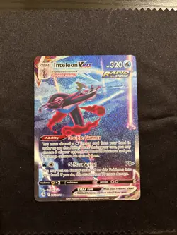 Inteleon VMAX Pokemon TCG Fusion Strike Holo Ultra Rare Alt Art 266/261 NM - Image 3
