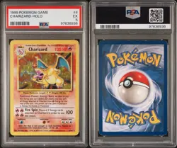 1999 Pokemon Base Set Unlimited Charizard 4/102 Holo Rare PSA 5 EX English WOTC - Image 3