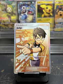 Judge (Full Art) 209/214 Sm-Lost Thunder Holo Pokemon NM Near Mint!! - Image 1