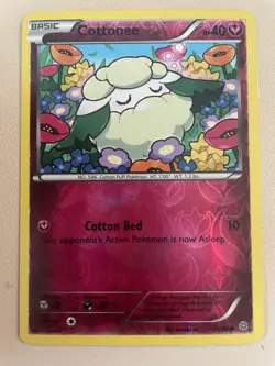 Pokemon TCG Cottonee Ancient Origins 55/98 Reverse Holo Common MP - Image 1