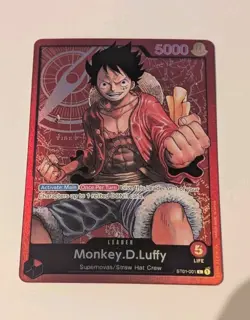 Monkey.D.Luffy - ST01-001 - Leader - English - Near Mint - One Piece Card Game - Image 1