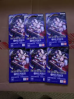 One Piece TCG The Azure Sea’s Seven OP-14 Sleeved Booster Pack Lot Of 6 Sealed - Image 1