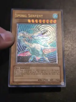 Yu-Gi-Oh! ULTIMATE RARE CARD SPIRAL SERPENT STON-EN003 NM - Image 2