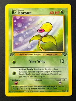 Bellsprout 49/64 1st Edition Jungle - Common - WOTC Pokemon Card B LP - Image 1