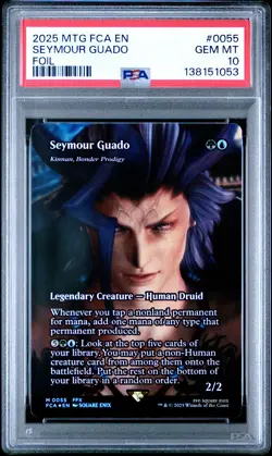 2025 MTG FINAL FANTASY THROUGH THE AGES FOIL #0055 SEYMOUR GUADO PSA 10 - Image 1