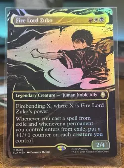 Fire Lord Zuko - Borderless FOIL - MTG Avatar - TLA 315 - Image 1