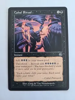 Magic the Gathering MTG Cabal Ritual Black Torment Instant - Image 1