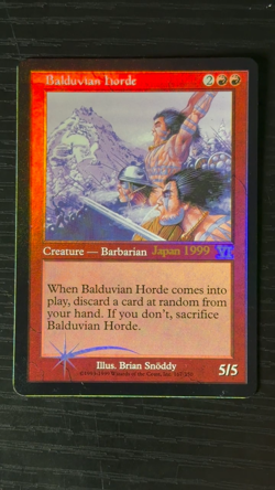 MTG Magic the Gathering Balduvian Horde Promo Foil Error NM - Free Returns! - Image 2