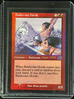 MTG Magic the Gathering Balduvian Horde Promo Foil Error NM - Free Returns! - Image 4