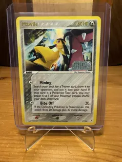 Pokemon Mawile EX TCG Crystal Guardians 9/100 Reverse Holo Stamped Holo Rare - Image 2