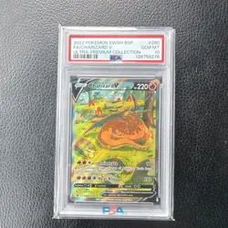 Pokemon Sleeping Charizard V Full Art Promo Holo SWSH Sword & Shield PSA 10 - Image 1