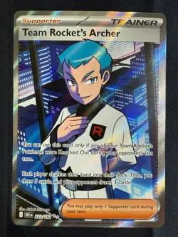 Pokemon Destined Rivals Team Rocket's Archer 223/182 Ultra Rare NM English - Image 1