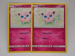 2x Pokemon TCG Jigglypuff Hidden Fates 41/68 Regular Common - Image 1