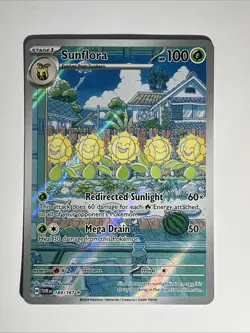 Pokemon TCG Sunflora Illustration Rare Card 169/167 Twilight Masquerade Sv06 - Image 1