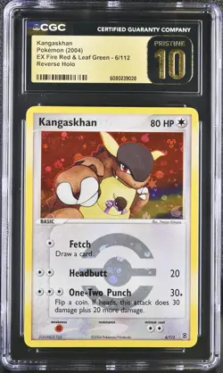 CGC 10 PRISTINE Kangaskhan EX Fire Red & Leaf Green 6/112 Reverse Holo Pokemon - Image 1