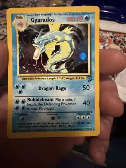 Pokemon Gyarados Base Set 2 Holo Light Play Vintage! WOTC Set - Image 1