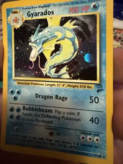 Pokemon Gyarados Base Set 2 Holo Light Play Vintage! WOTC Set - Image 2