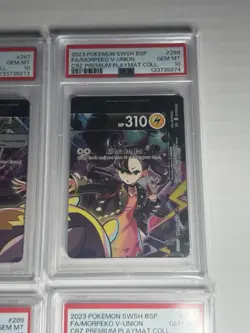 GRADED PSA 10 2023 Set Of 4 Pokemon SWSH BSP FA/Morpeko V-Union - Image 3