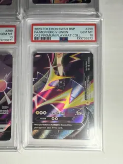 GRADED PSA 10 2023 Set Of 4 Pokemon SWSH BSP FA/Morpeko V-Union - Image 5