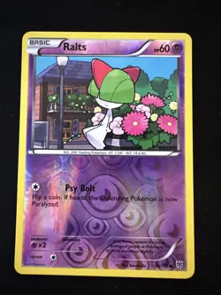 Pokemon 2012 Light Play Ralts 59/135 Plasma Storm REVERSE HOLO Card - Image 1