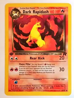 Pokemon TCG Dark Rapidash 1st Edition Team Rocket #44 Non-Holo - Image 1