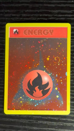 Pokemon League Promo ENERGIZE YOUR GAME Fire Energy Card Vintage Swirl! - Image 2